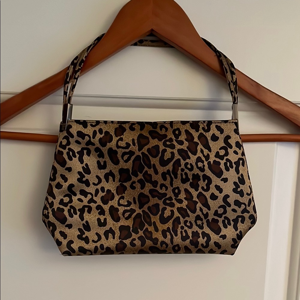 Nine West Animal Print Shoulder Bag Brown and Black